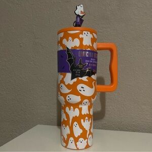 Ghost Tumbler with straw and ghost topper